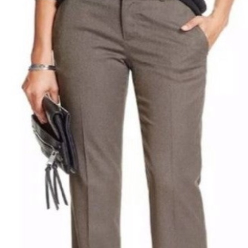 Banana Republic Brown Stretch Fit Wool Trousers Size 6